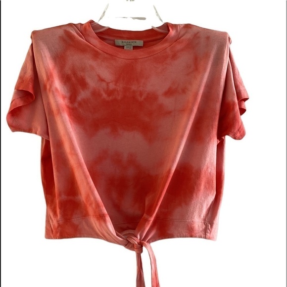 ALL SAINTS orange tie dye crop top with shoulder pads. Small
C - Picture 1 of 9